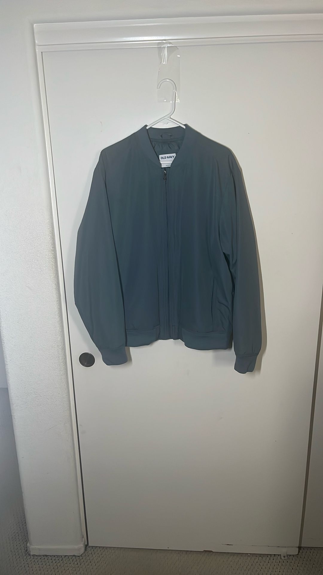 Light Blue Bomber Jacket