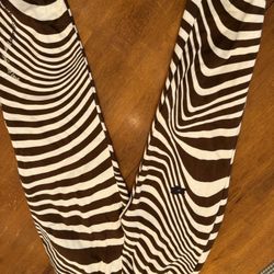 Nike Phoenix Fleece Sweatpant (S) Zebra Stripe DZ3102-205 Oversized High Waisted