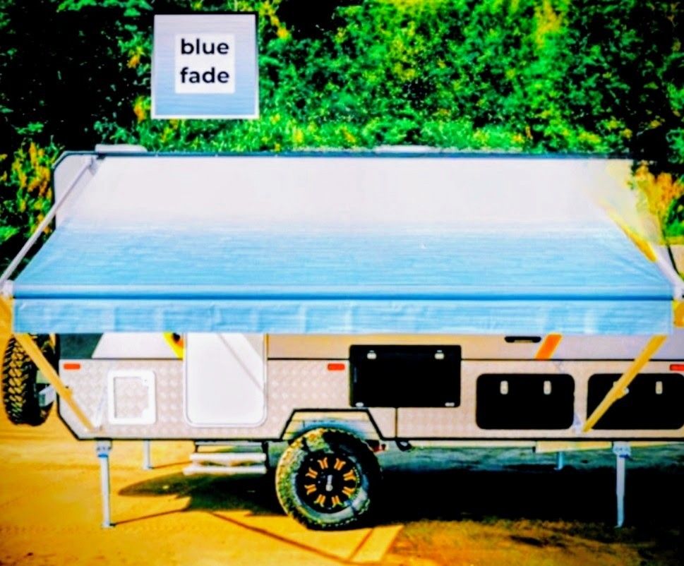 2025 ALEKO Retractable Awning Blue Fade.