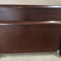 Queen Size Wooden Sleigh Bed Frame