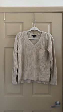 Sanctuary v neck women’s sweater sz xsp beige/neutral