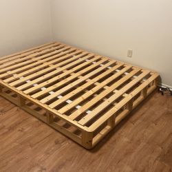 Wooden Bed Frame - Queen Size