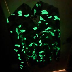 Glow In The Dark WGM Bape Hoodie Full Zip City Camo
