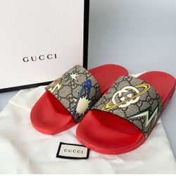 Gucci Supreme GG Monogram Space Slides