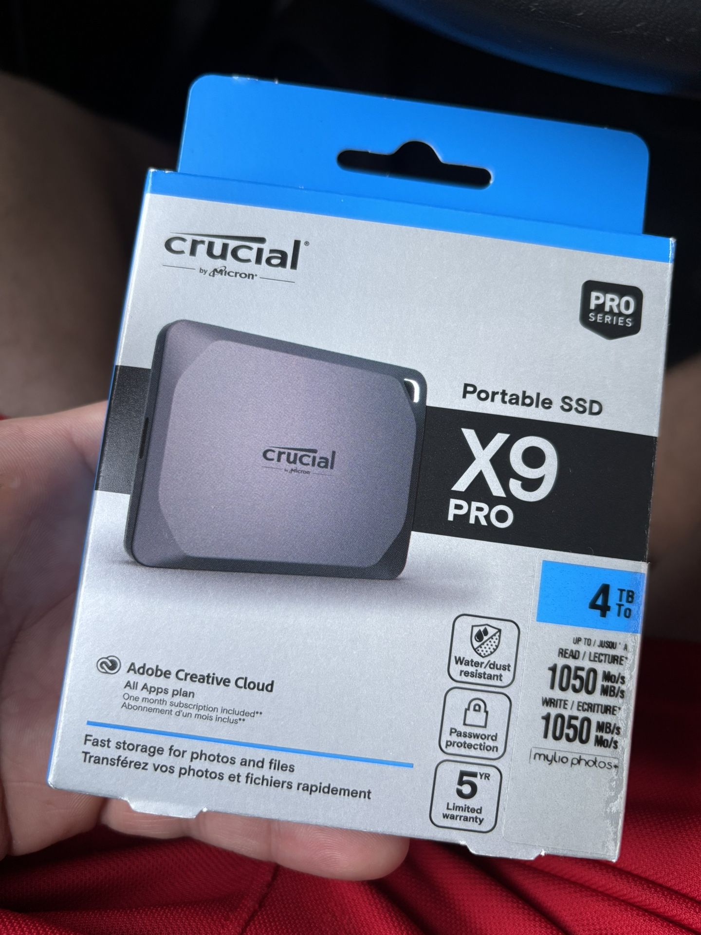 Crucial - X9 Pro 4TB Portable SSD,