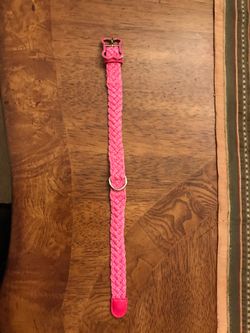 Small Braided dog collar 3/4 x 15 1/2” long (Like New)- $10