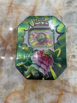 Mega Meganium EX Pokemon cards tin