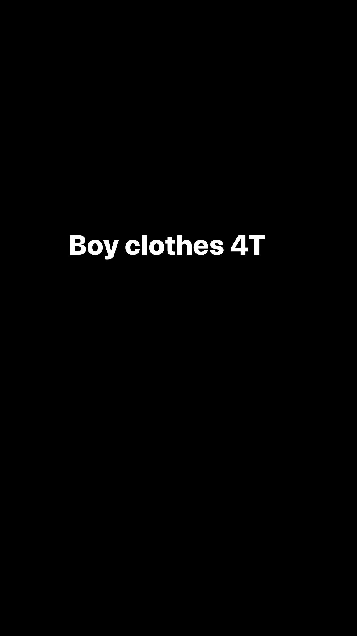 Boy Clothes 4T