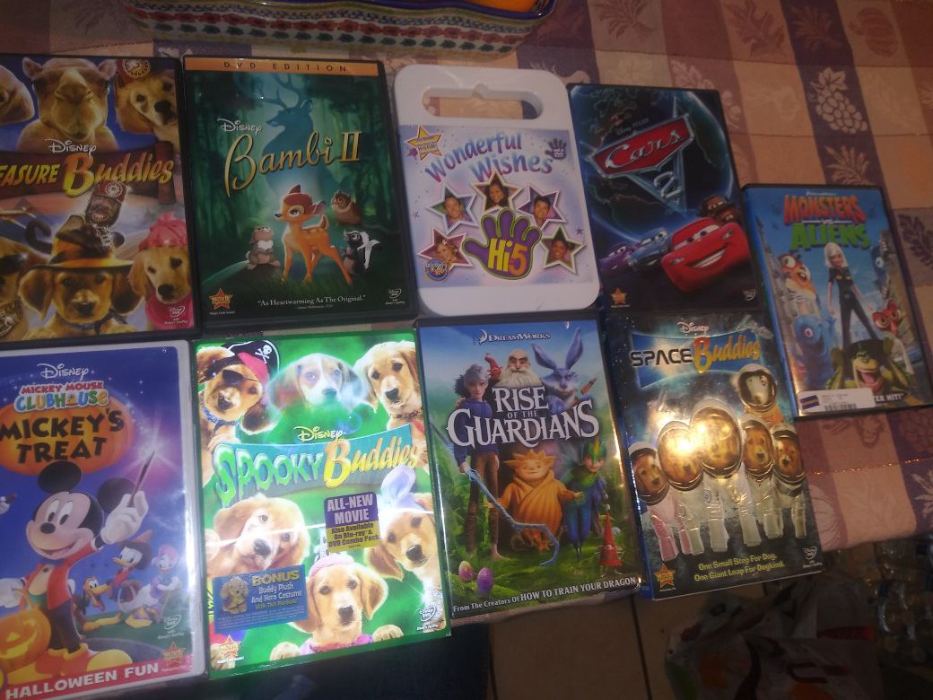 9 Disney Movies Lot. Condition is Like New.