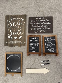 Wedding Signs and Rustic Item lots