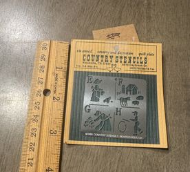 Country Stencils tin stencil - 1988. NEW