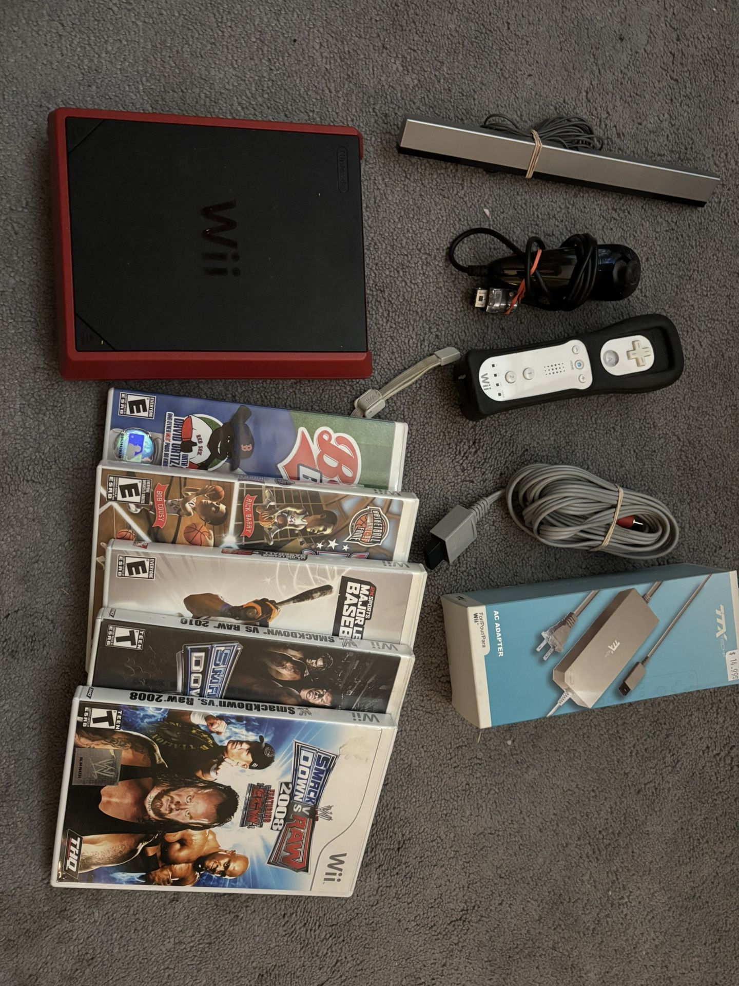 Nintendo Wii Mini console with games