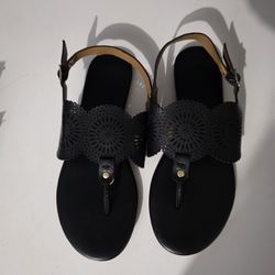 LC Lauren Conrad Jarrah Women's Floral Thong Sling Back Sandals 