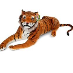 Jumbo Stuffed Lying Tiger 5ft Long Gian Big Kids Child Large Animal Plush Gift