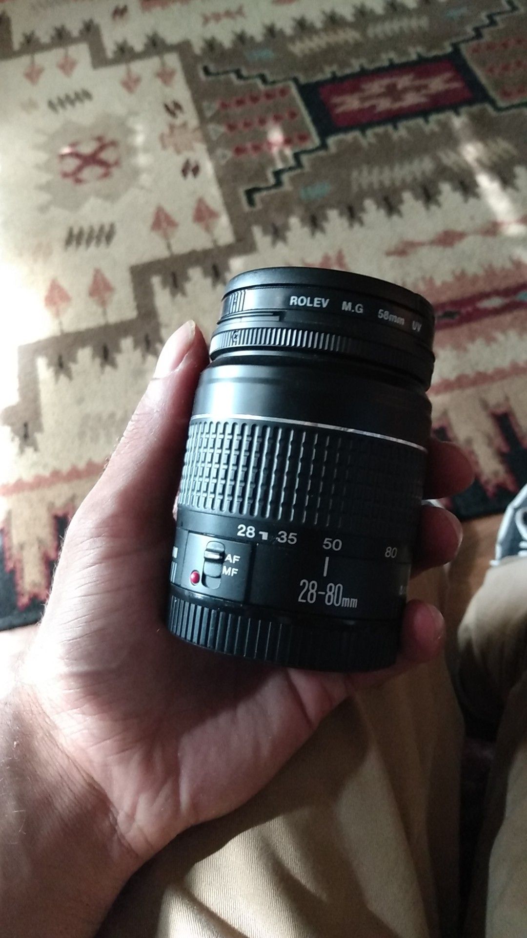 Canon 28-80mm Digital Lense with attached Rolev 58mm filter lense