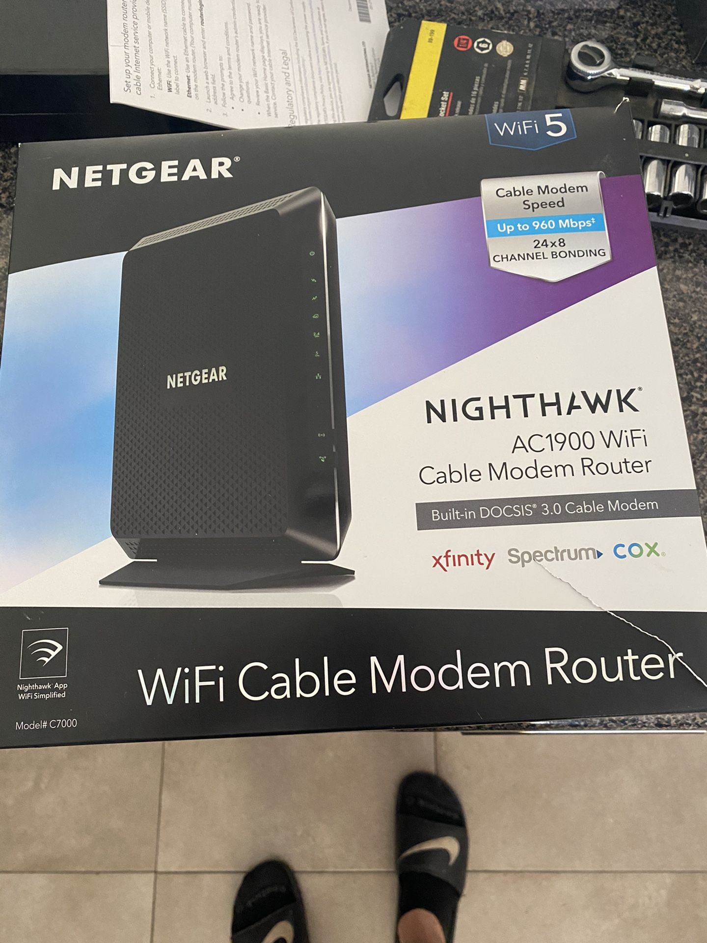 Netgear Nighthawk Ac1900 WiFi Cable Modem Router