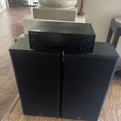 Klh Floor Speakers And Pioneer Receiver 