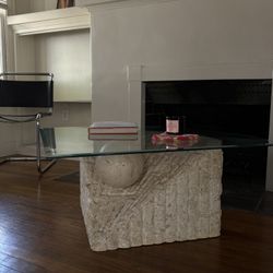 Rare 1990s Mactan Stone Coffee Table !!!!