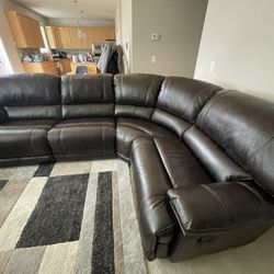 Leather Power Reclining Sofa