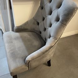 4 Dining Chairs grey 