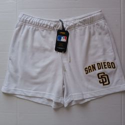 Women's size M San Diego Padres Pro Standard White Shorts