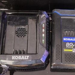 Kobalt 80V Max 6.0 Ah Lithium-Ion Battery With Charger