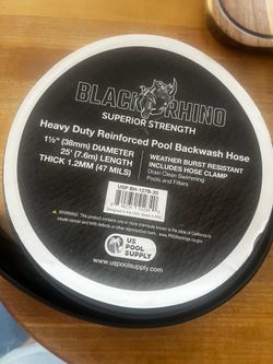 Heavy duty backwash hose NEW black rhino us pool supply drain clean