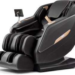 MYNTA 2025 Massage Chair, Full Body Zero Gravity SL Track Shiatsu Massage Recliner Chair with Heat for Tall Men, M1820 Black