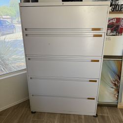 5 Drawer - Metal Filing Cabinet