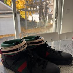 Gucci stripe ace Leather High-Top Sneakers