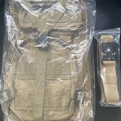 Backpack And Belt Tactical Combo 