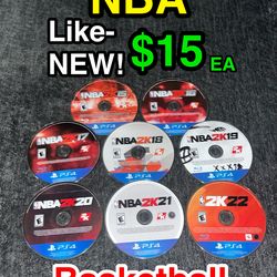 🏀 NBA 2K PS4 Games – Like New – $15 Each (2K15–2K22)