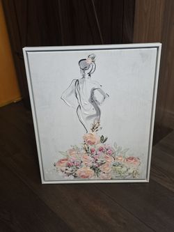 Floral Wedding Dress Frame by By Jodi