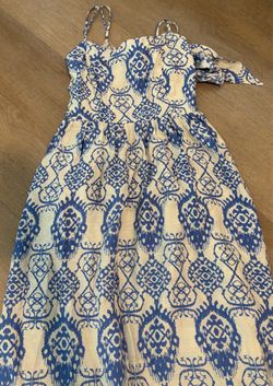Blue white one piece