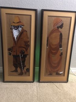 Frank M. Hamilton Paintings On Wood Panels