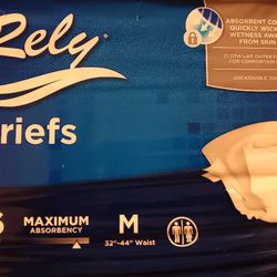 Brand New Rely ADULT Briefs With TABS..plz Read Description