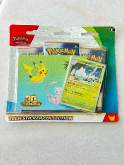 Tech sticker collection- Pokemon 30th Celebration blister