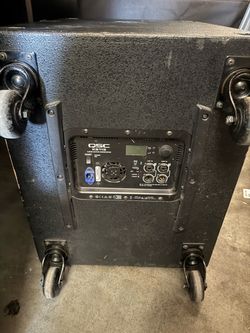 QSC KS118 powered subwoofer. Industry standard.