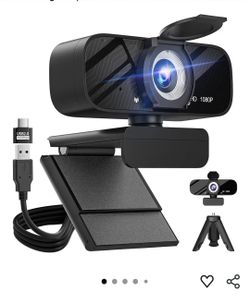 Gohero Full HD 1080P Video Webcam, Noise Cancellation, Privacy Cover, Wide-Angle Lens, Auto Light Correction, Plug & Play USB Webcam for Laptop, Deskt