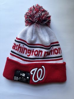 New Era Washington Nationals MLB Pom Pom Beanie Red White