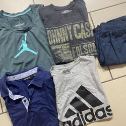 Lot Of 5 Shirt Shorts Bundle | Size Small | Nike Adidas Claiborne Johnny Cash