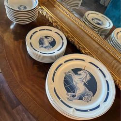 Corelle Butterfly Breakfast Plates, and Saucers.