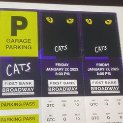 Cats 2 Tickets Plus Parking 