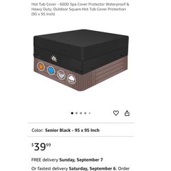 New In Box 95 Inch Zettum hot Tub Cover