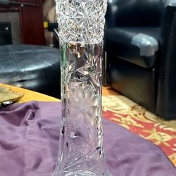 Victorian Cut Glass Vase