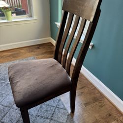 6 Walnut Wooden Chairs