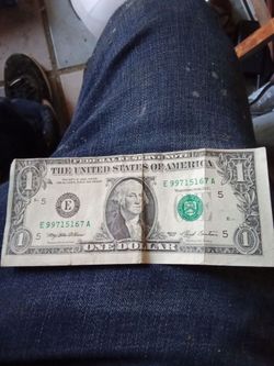 Error print dollar bill
