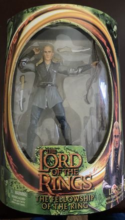 Original Toybiz Lord of the Rings Fellowship of the Ring Legolas Boxed New MIB