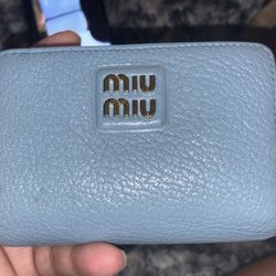 Miu Miu Blue Wallet 