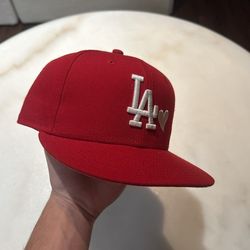 Red La Dodgers Hat